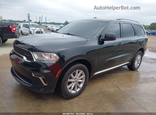 1C4RDJAG4MC694919 2021 DODGE DURANGO Черный Передняя левая четверть