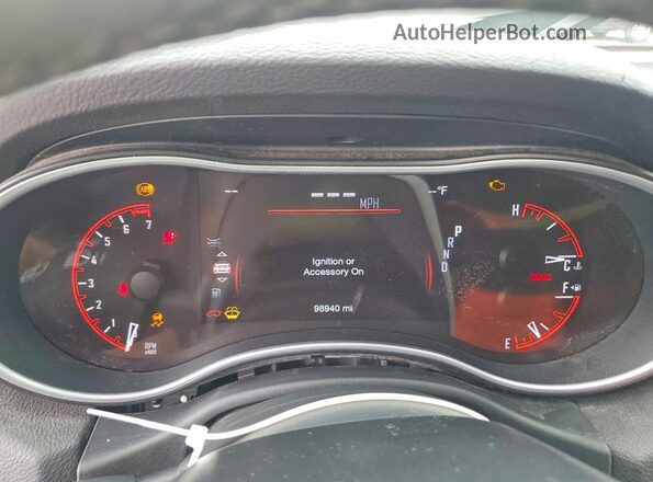 1C4RDJAG7KC792761 2019 DODGE DURANGO Черный Вид щитка приборов