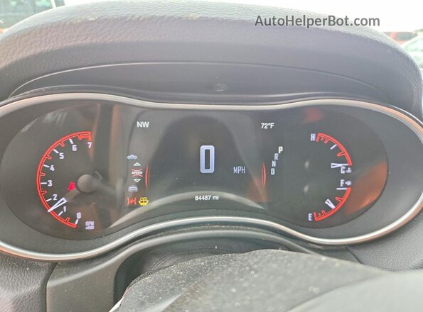 1C4RDJAG7LC382365 2020 DODGE DURANGO White Instrument cluster view