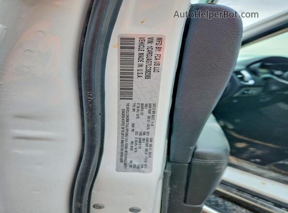 1C4RDJAG7LC382365 2020 DODGE DURANGO White VIN sticker view