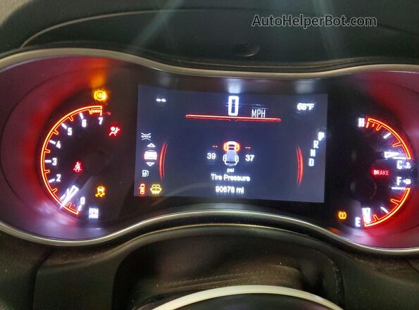 1C4RDJAG8LC325141 2020 DODGE DURANGO Черный Вид щитка приборов