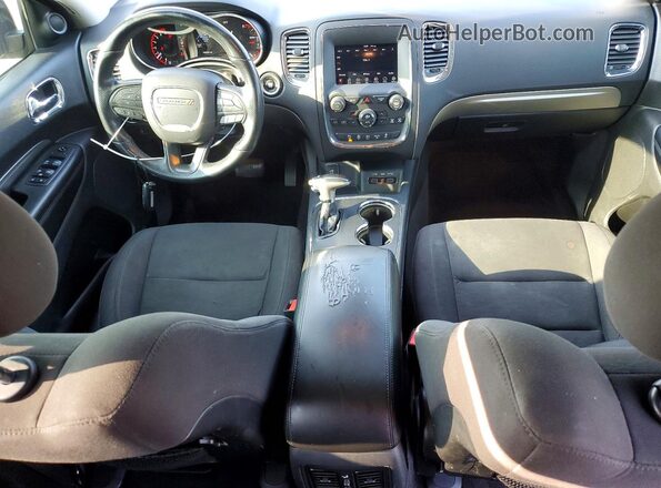 1C4RDJAGXJC242663 2018 DODGE DURANGO Black წინა პანელის ხედი