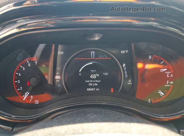 1C4RDJAGXMC557208 2021 DODGE DURANGO Серый Вид щитка приборов