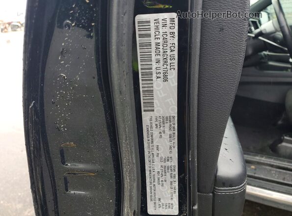1C4RDJAGXRC176806 2024 DODGE DURANGO Black Widok naklejki z numerem VIN