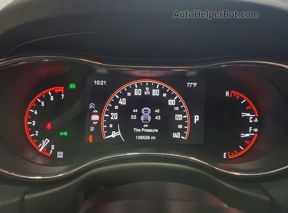 1C4RDJDG0GC345515 2016 DODGE DURANGO Black Vista del cuadro de instrumentos