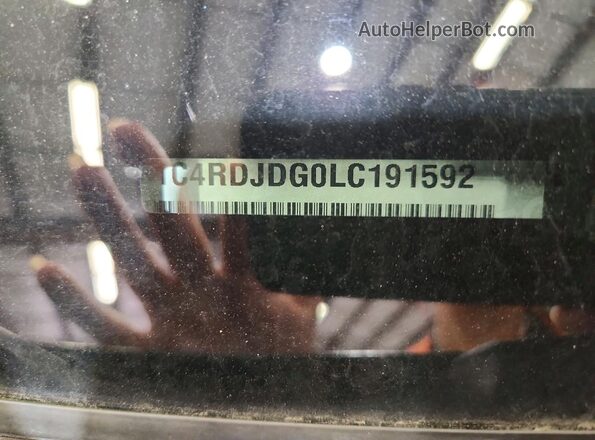 1C4RDJDG0LC191592 2020 DODGE DURANGO Угольный 