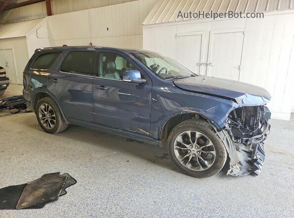 1C4RDJDG1KC744409 2019 DODGE DURANGO Синий Передняя правая четверть