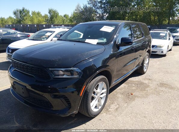 1C4RDJDG1SC536398 2025 DODGE DURANGO Black წინა მარცხენა ხედი სამი მეოთხედიდან