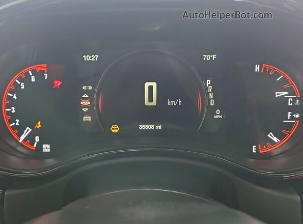1C4RDJDG1SC553542 2025 DODGE DURANGO Gray Вид щитка приладів