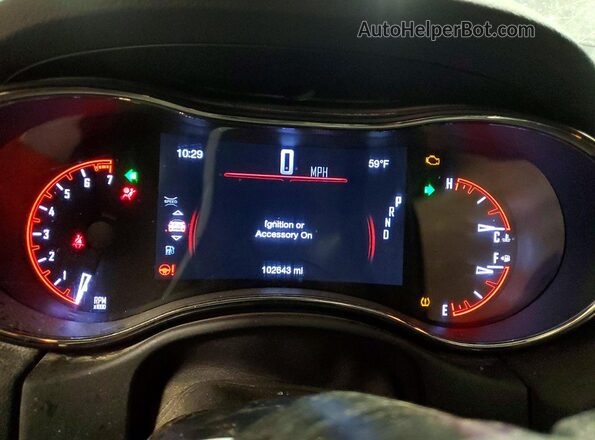 1C4RDJDG2LC124671 2020 DODGE DURANGO Gray Вид щитка приладів