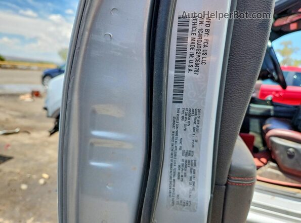 1C4RDJDG2PC694787 2023 DODGE DURANGO Silver VIN sticker view