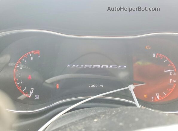 1C4RDJDG3GC323119 2016 DODGE DURANGO Red Instrument cluster view