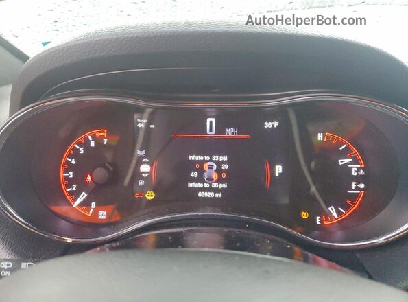 1C4RDJDG3HC907408 2017 DODGE DURANGO Black Widok zestawu wskaźników