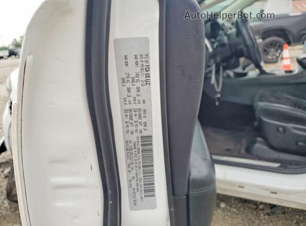 1C4RDJDG3JC317103 2018 DODGE DURANGO White VIN კოდის სტიკერის ხედი