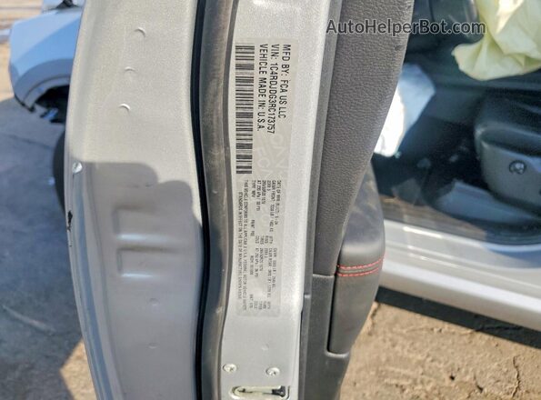1C4RDJDG3RC173757 2024 DODGE DURANGO Silver VIN sticker view