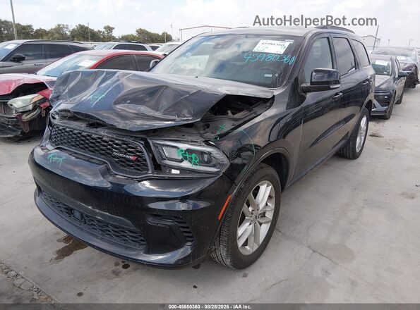 1C4RDJDG3RC192082 2024 DODGE DURANGO Black Առջևի ձախ երեք քառորդ տեսարան
