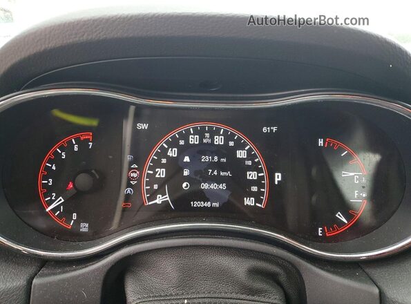 1C4RDJDG4HC931037 2017 DODGE DURANGO Белый Вид щитка приборов