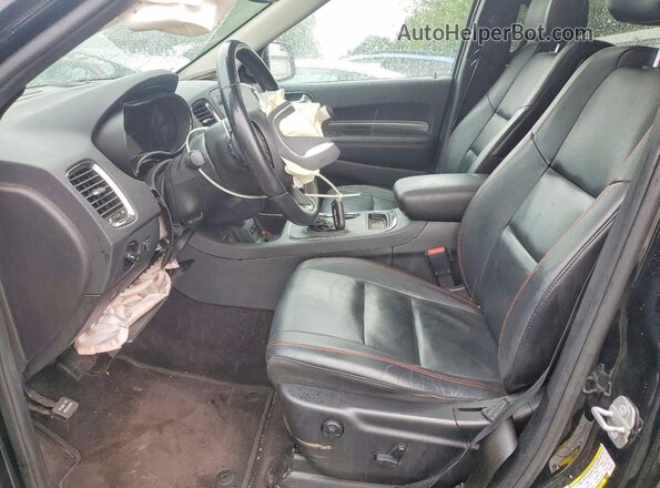 1C4RDJDG4JC341622 2018 DODGE DURANGO Black Front interior view