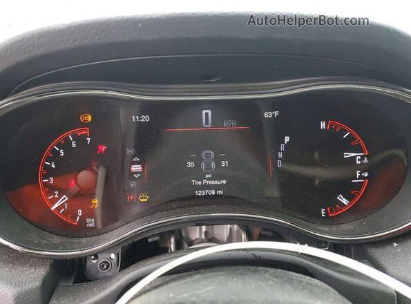 1C4RDJDG4JC341622 2018 DODGE DURANGO Black Instrument cluster view