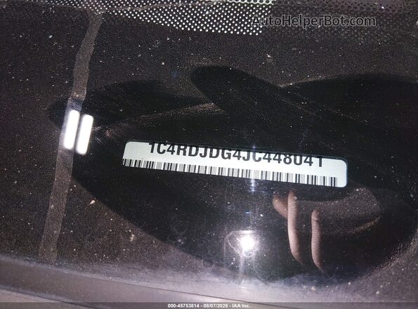 1C4RDJDG4JC448041 2018 DODGE DURANGO White Widok komory silnika