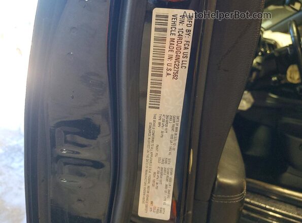 1C4RDJDG4NC227562 2022 TRIUMPH DURANGO Black Widok wnętrza 360 stopni