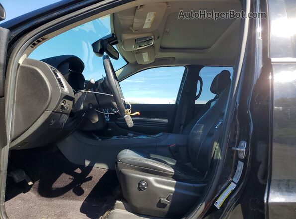 1C4RDJDG5HC636593 2017 DODGE DURANGO Черный Вид салона спереди