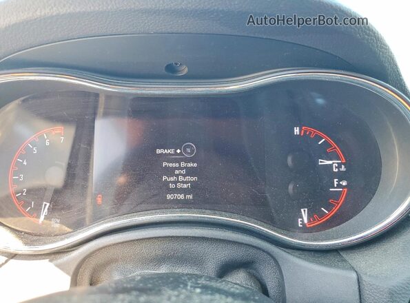 1C4RDJDG5HC636593 2017 DODGE DURANGO Черный Вид щитка приборов