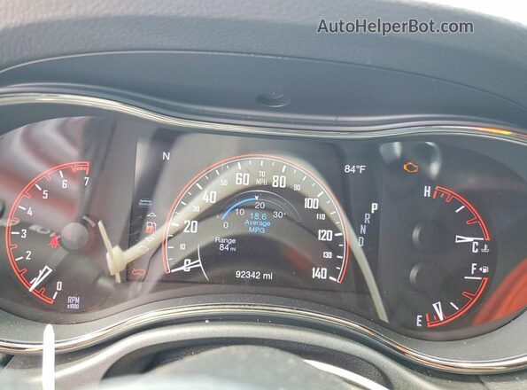 1C4RDJDG5JC486264 2018 DODGE DURANGO Серый Вид щитка приборов