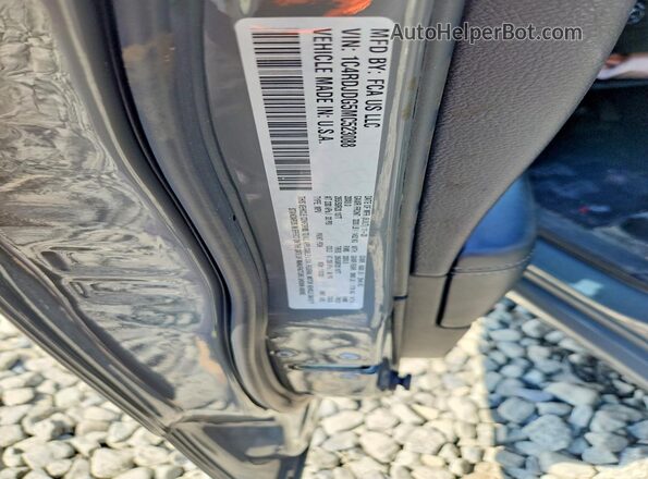 1C4RDJDG5MC523088 2021 DODGE DURANGO Gray Vista de la etiqueta del VIN