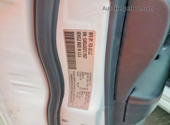 1C4RDJDG5TC178627 2026 DODGE DURANGO White VIN sticker view