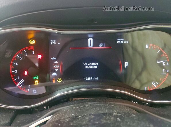 1C4RDJDG6GC416572 2016 DODGE DURANGO Charcoal Instrument cluster view