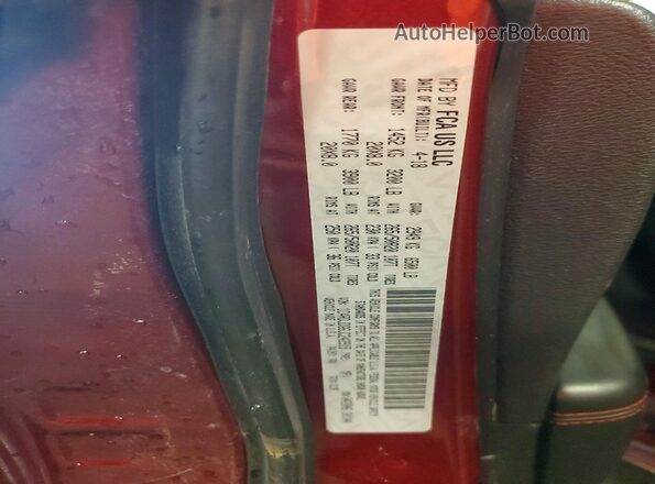 1C4RDJDG6JC242915 2018 DODGE DURANGO Burgundy Вид підкапотного простору