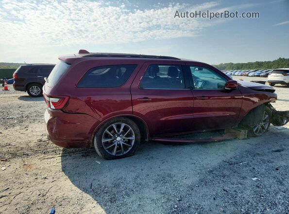 1C4RDJDG6JC448266 2018 DODGE DURANGO Burgundy Rear right