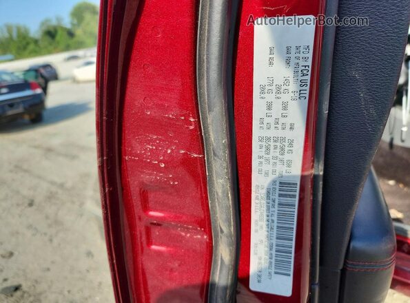 1C4RDJDG6JC448266 2018 DODGE DURANGO Burgundy VIN sticker view