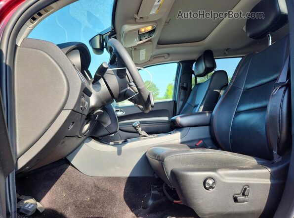 1C4RDJDG6JC448266 2018 DODGE DURANGO Burgundy Front interior view