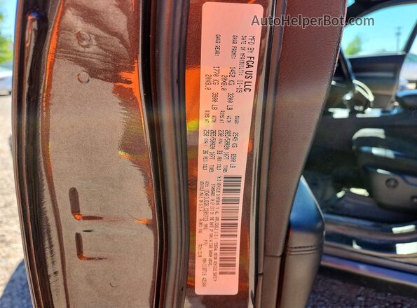 1C4RDJDG6LC205723 2020 DODGE DURANGO Угольный Вид наклейки с VIN-кодом