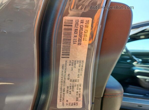 1C4RDJDG6PC655183 2023 DODGE DURANGO Gray Engine compartment view