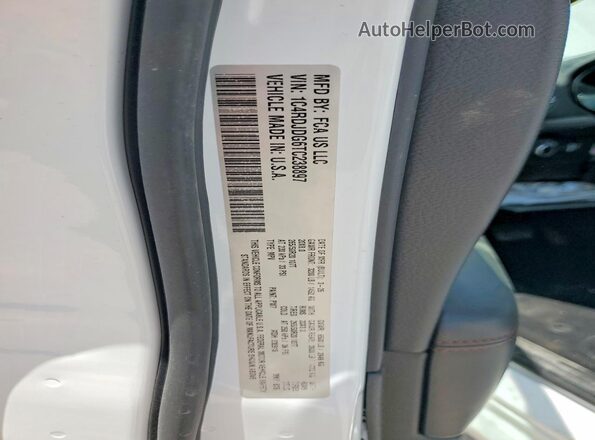 1C4RDJDG6TC238897 2026 DODGE DURANGO White VIN sticker view