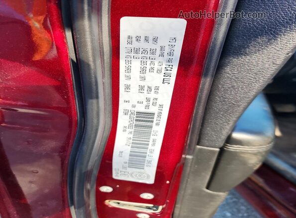 1C4RDJDG7HC743922 2017 DODGE DURANGO Red VIN կոդի պիտակի տեսք