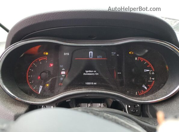 1C4RDJDG7HC890967 2017 DODGE DURANGO Burgundy Vista del cuadro de instrumentos