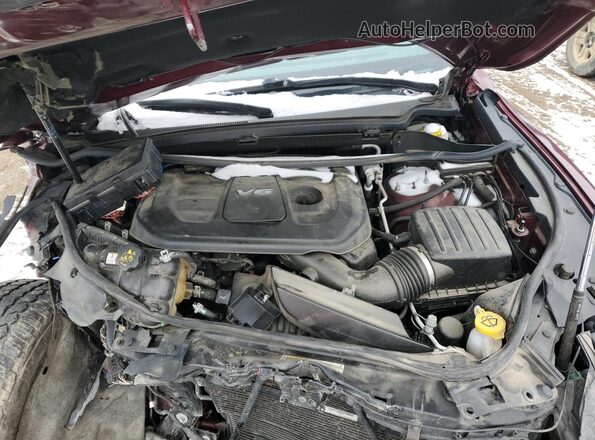 1C4RDJDG7HC890967 2017 DODGE DURANGO Burgundy Vista del compartimento del motor