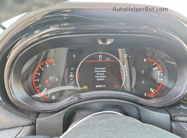 1C4RDJDG7MC545111 2021 DODGE DURANGO White Vista del cuadro de instrumentos