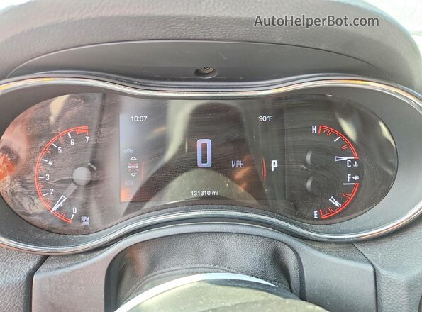 1C4RDJDG8HC806395 2017 DODGE DURANGO Black Instrument cluster view