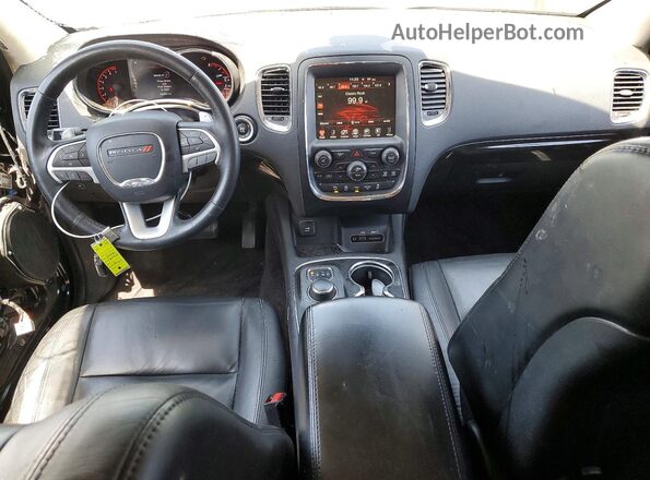 1C4RDJDG9GC308690 2016 DODGE DURANGO Black Widok deski rozdzielczej