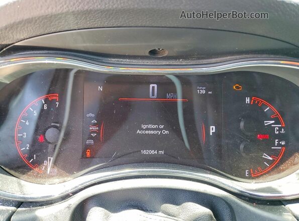 1C4RDJDG9GC308690 2016 DODGE DURANGO Black Widok zestawu wskaźników