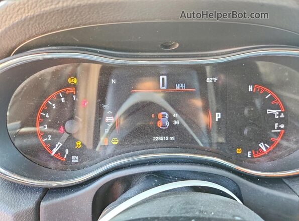 1C4RDJDG9HC921636 2017 DODGE DURANGO Red Widok zestawu wskaźników