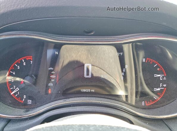 1C4RDJDG9JC116595 2018 DODGE DURANGO Black Instrument cluster view