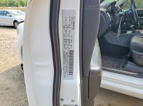 1C4RDJDG9JC262043 2018 DODGE DURANGO White Вид наклейки з VIN-кодом