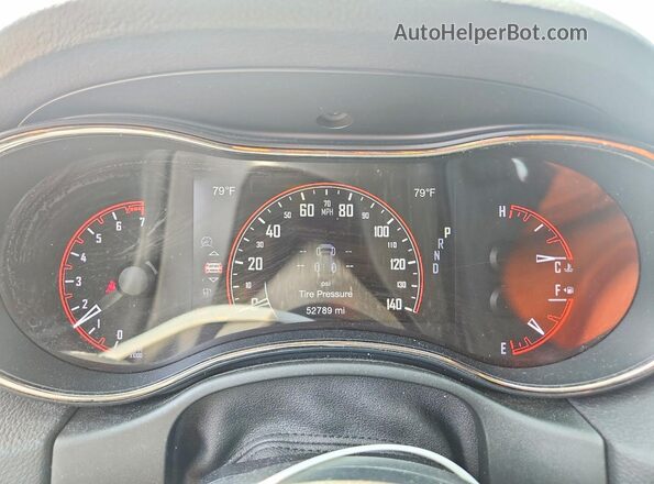 1C4RDJDG9KC722643 2019 DODGE DURANGO Серебряный Вид щитка приборов