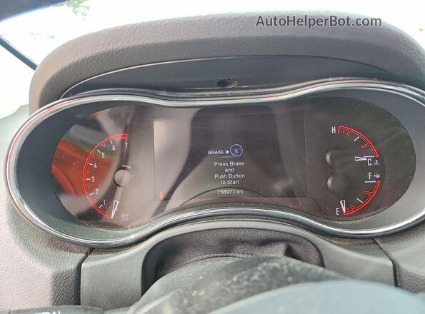 1C4RDJDGXGC331282 2016 DODGE DURANGO Black Vista del cuadro de instrumentos